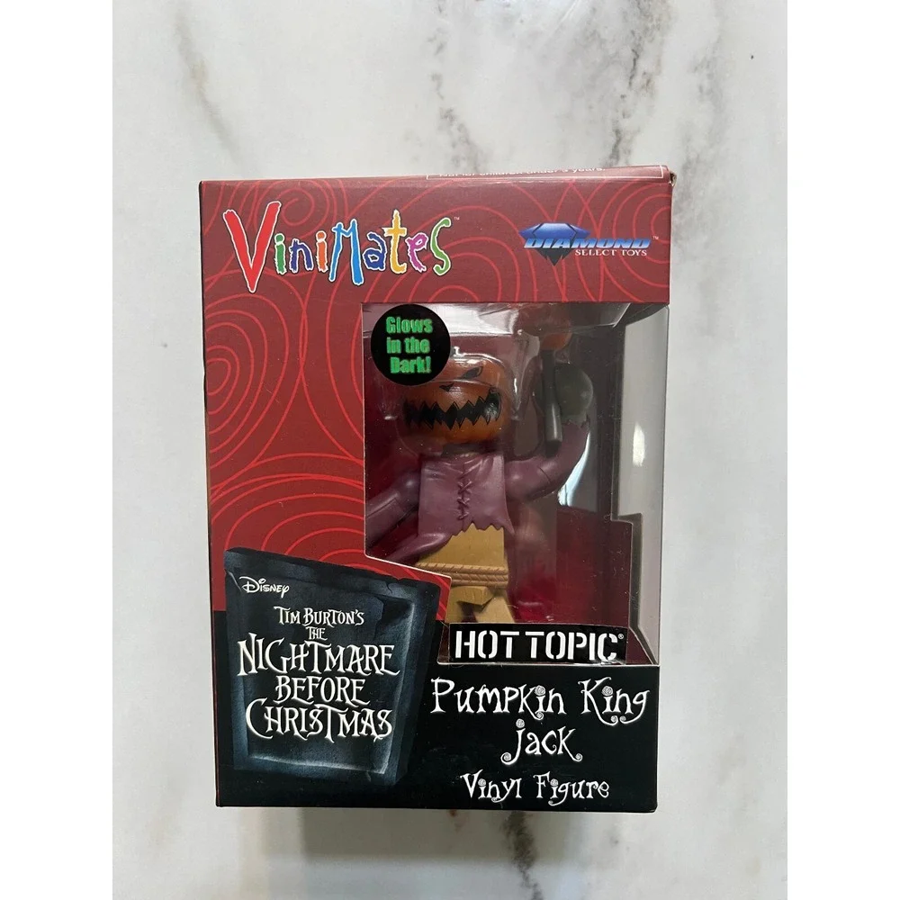 Diamond Select Vinimates Pumpkin King Jack Vinyl Figure Glow Hot Topic Exclusive